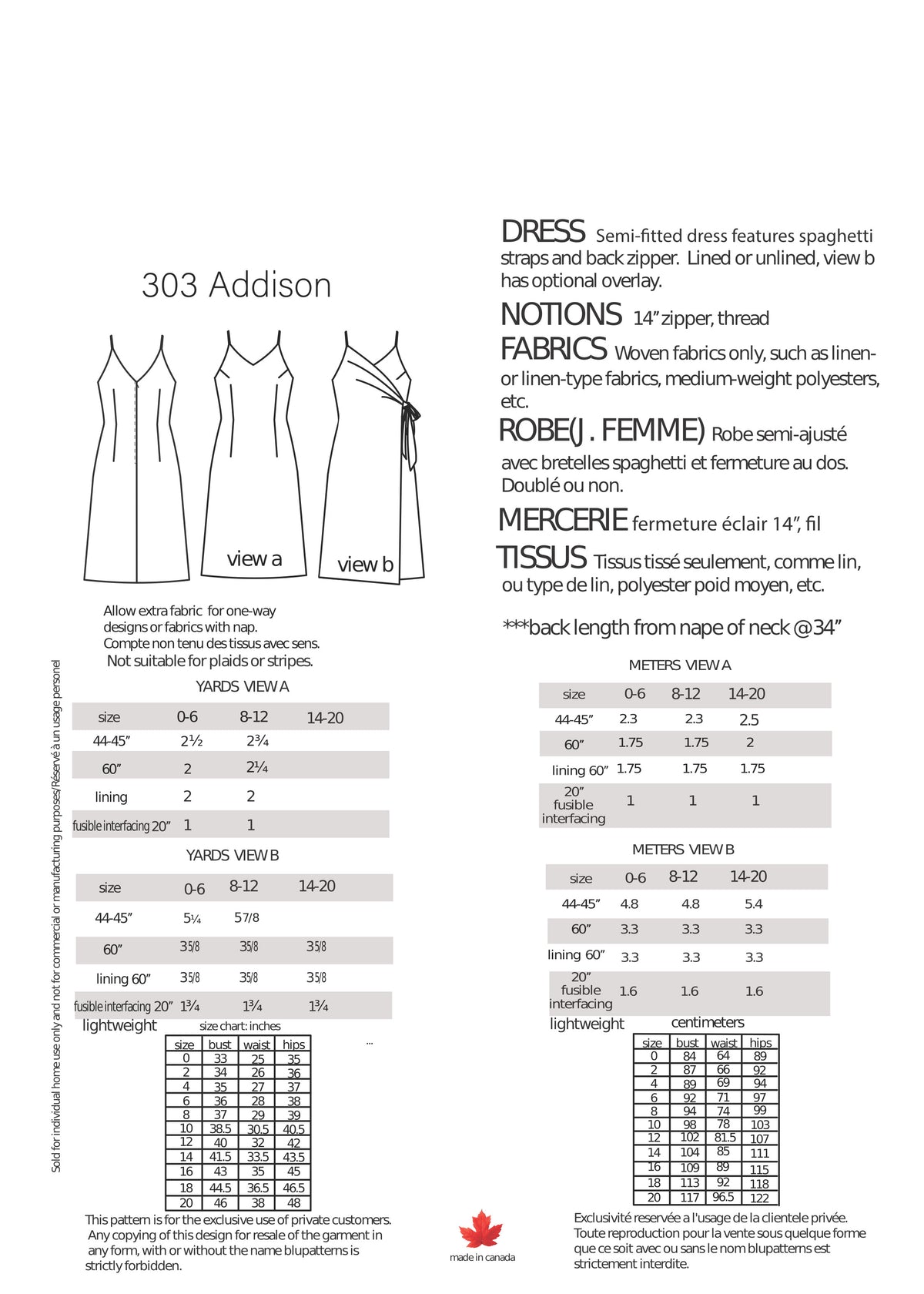 Addison Dress Pattern