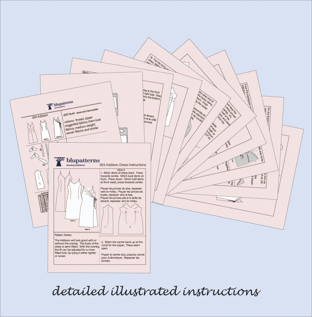 illustrated sewing instructions