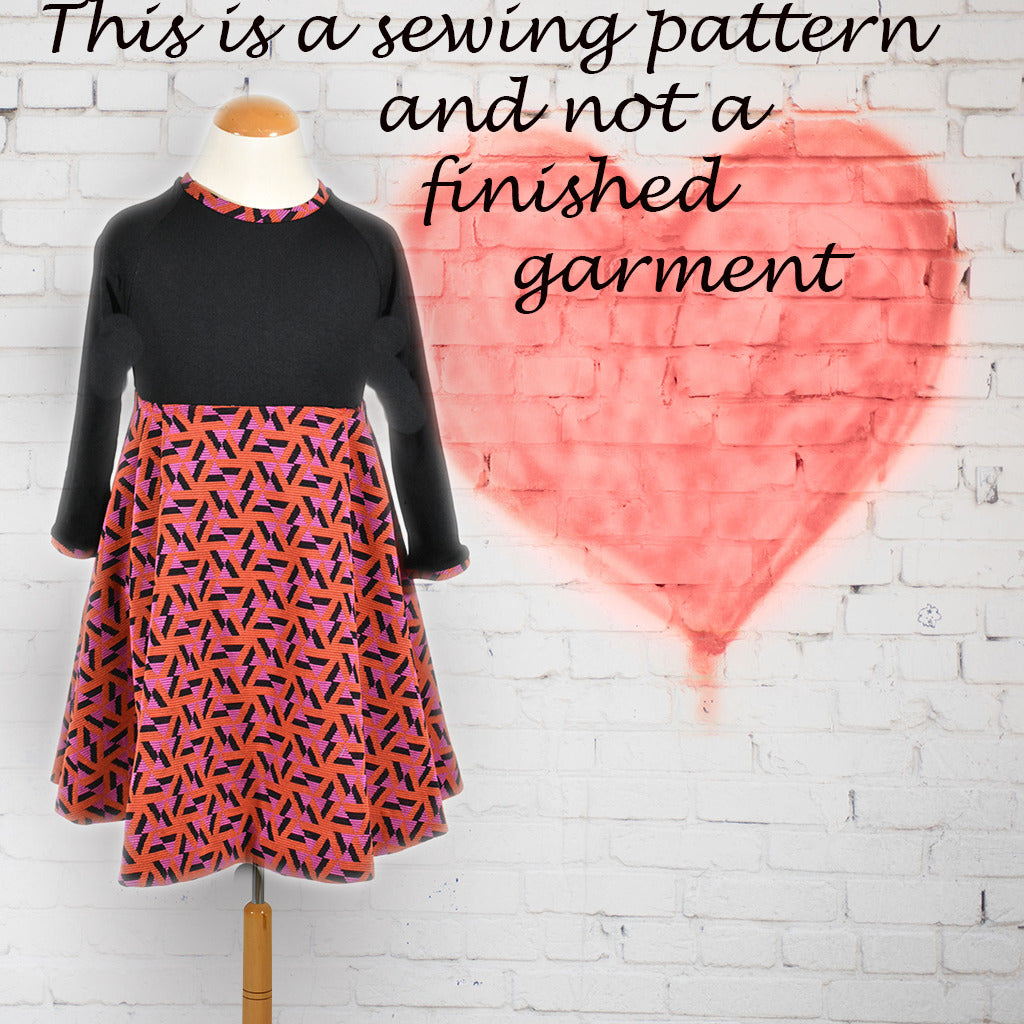 Octavia pdf girls dress sewing pattern
