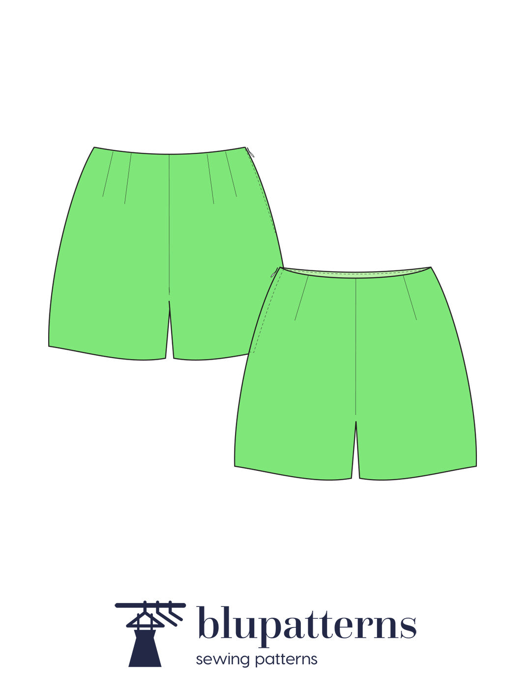 Harper pdf shorts sewing pattern