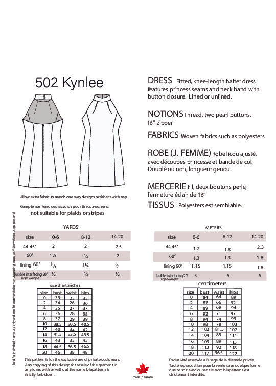 Kynlee Dress Pattern